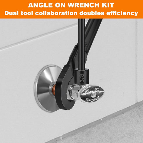 Angle Stop Wrench Kit Plumbing Tools Angle Stop Removal Tool for Professional Plumber, Plumbing Tools for Installing a New Compression Angle Stop ...