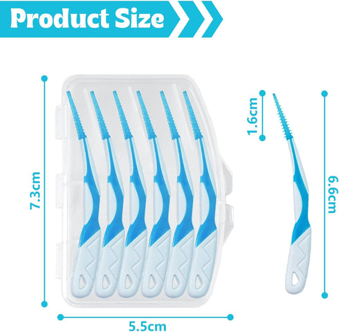 Portable Soft Silicone Interdental Brush Alignment Brush Corrective Interdental Brush Adaptive Interdental Brush for Cleaning Teeth Healthy Dispos...