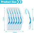 Portable Soft Silicone Interdental Brush Alignment Brush Corrective Interdental Brush Adaptive Interdental Brush for Cleaning Teeth Healthy Dispos...