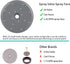 3 Pack Commercial Spray Valve Repair Kit for Most Commercial Sink Pre-Rinse Sprayer Spray Face Bumper and Screw Repair Part 1.42 GPM, Grey...