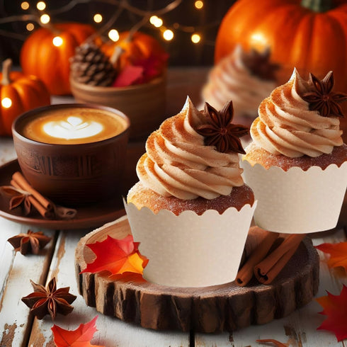 Dress My Cupcake Standard Ivory Beige Cupcake Wrappers, Set of 50...