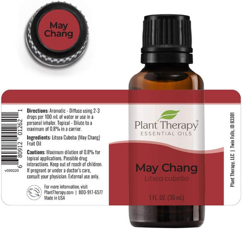 Plant Therapy May Chang (Litsea Cubeba) Essential Oil 30 mL (1 oz) 100% Pure, Undiluted, Therapeutic Grade...