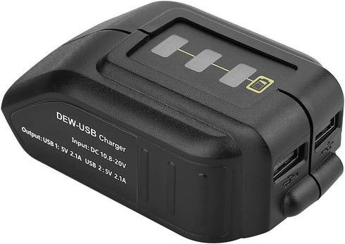 USB Charger for Dewalt 10.8V - 20V Battery, Power Tool Battery Charger Adapter (Battery Not Included)...