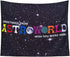 Astronomical World Funny Black Flags Tapestry Wish You Were Here 4.3x5 Feet Flag Banner - Unique Black and White Home Decor for College Dorm Room,...