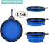 Collapsible Dog Bowl, 4 Pcs Collapsible Dog Water Bowls for Dogs Cats, Portable Pet Feeding Watering Dish for Walking Parking Traveling with Carab...