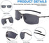 SKYWAY Polarized Sunglasses Men Women,Metal Frame UV400 Protection Sun Glasses for Driving Fishing Hiking Sports...