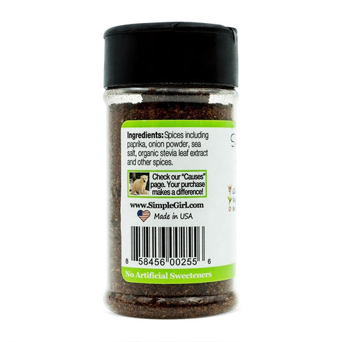 Simple Girl Southwest Seasoning - Sugar Free - Natural Herbs and Spices - Carb Free - Gluten Free - MSG Free - Diabetic Friendly - Compatible With...