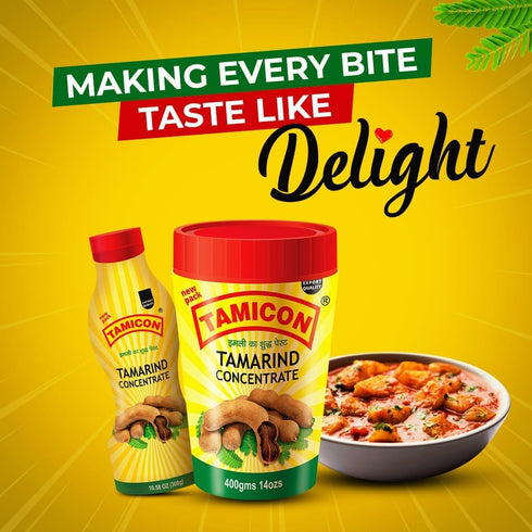 Tamicon Tamarind Concentrate | Sweet & Sour Tamarind Paste | Authentic South Indian Style Flavor | Perfect for Curries, Sauces, Dips & Soups | 7.0...