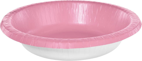 Paper Bowls - 20 oz. - Vibrant & Eco-Friendly Bowls - Ideal for Parties, Events & Special Occasions, New Pink, Pack of 20...