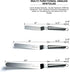 Tenrai Metal Icing Spatula Set Stainless Steel Cake Knife Offset Professional Tool for Decorating Cakes (Length: 6 8 10 Inch, Silver)...