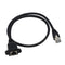 GINTOOYUN Panel Mount RJ45,RJ45 Male to Female Screw Panel Mount CAT6/5e/5 Shielded Network LAN Extender Cord Connector (LINE)...