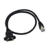 GINTOOYUN Panel Mount RJ45,RJ45 Male to Female Screw Panel Mount CAT6/5e/5 Shielded Network LAN Extender Cord Connector (LINE)...