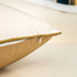 Alerfa 12 x 20 Inch Khaki White Geometric Striped Gold Leather Patchwork Velvet Cushion Case Luxury Modern Lumbar Throw Pillow Cover Decorative Pi...