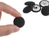 10pcs 32L Fabric Cloth Covered Button 20mm Round Metal Shank Sewing Buttons for Suits Dress Blouses, Black...