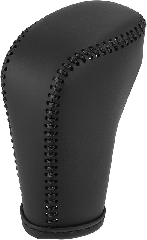 X AUTOHAUX Black Car Interior Faux Leather Gear Shifter Shift Knob Cover Transmission Shift Boot Lever for Honda Accord 2018-2022 Black Stitches...