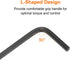 5pcs Hex Key Wrench 2.5mm L-Shape Hexagon Metric Wrenches Chrome Vanadium Steel Repairing Tool for Home Repair, Black...