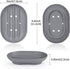 Bathroom Soap Dishes Dish Holder Stand Saver Tray Case for Shower-Silicone Rubber Drainer Dishes for Bar Soap Sponge Scrubber Bathroom Kitchen Sin...