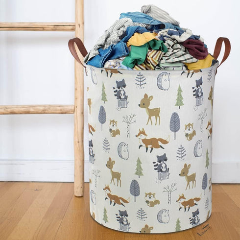 Baby Laundry Hamper,kids laundry Basket,Waterproof Storage Bin for Bedroom,Clothes Organizer Basket,Toys Box,Room Decor(Animal)...