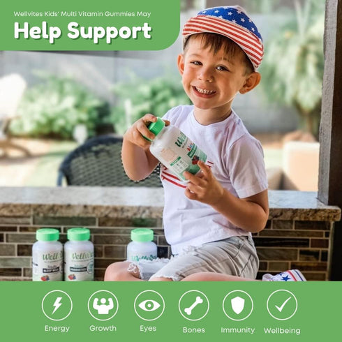 Kids Multivitamin Gummies - Sugar Free, Vegan, Non-GMO – Vitamins for Kids - Vitamin A, D, B6, B12 and C - No Artificial Sweeteners, Gluten Free, ...
