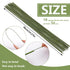 18 Gauge Green Flexible Paddle,50 Pcs Dark Green Floral Stem Wire Flower Stems Floral Paper Wrapped Wire for Crafts Flower Arrangements Flower Mak...