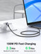 UGREEN 100W USB C to USB C Cable, 90 Degree Type C Cable for iPhone 15/15 Plus/15 Pro/15 Pro Max, MacBook Pro 2022, iPad Pro 2022, Samsung Galaxy ...
