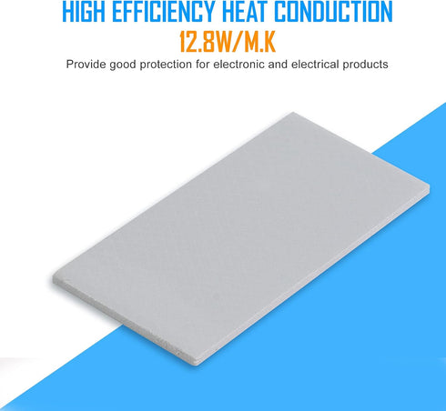 12.8 W/mK Silicone Thermal Pad for Heatsink GPU CPU RAM SSD LED Cooler IC Chipset Cooling?85x45x1.5mm?...
