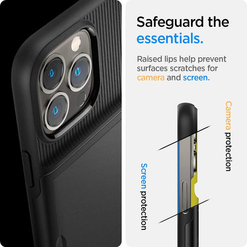 Spigen Slim Armor CS Designed for iPhone 13 Pro Case (2021) - Black...