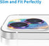 Compatible with iPhone 14 and iPhone 14 Plus Camera Lens Protector, Anti-Scratch Tempered Glass Camera Screen Protector Shockproof Full Protective...