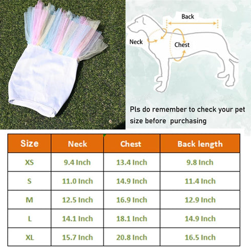 ANIAC White Dog Dress,Summer Dog Clothes for Small Dog Girl, Spring Puppy Princess Dress, Cat outfit,Pet Clothing for Cats Kitten Chihuahua Yorkie...