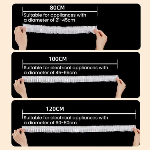 10Pcs White Thickened Disposable Dust Cover, Elastic Household Kitchen Appliance Universal Dustproof Protective Cover, Appliance Covers, Pressure ...
