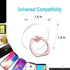 Cell Phone Ring Holder Stand Transparent Finger Grip Loop 360 Degree Rotation Finger Ring Stand (4 X Silver)...