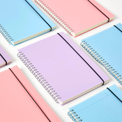 3 Pack Small Notebook, A6 Spiral Notebooks College Ruled 4.3" x 5.7", 100GSM 7mm College Ruled, 80 Sheets/160 Pages, Small Ruled Notebooks for Sch...