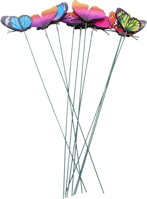 Butterfly Stakes,10pcs Butterflies On Sticks Artificial Ornaments,Butterfly Decorations for Indoor Outdoor Yard Lawn Garden Decor Craft...