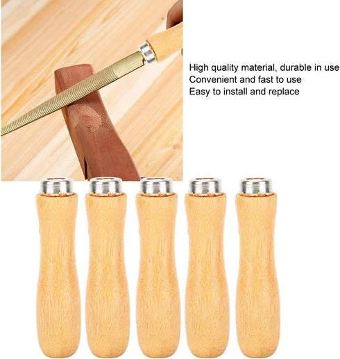 Wood Handle, Wooden File Handle Jewelry Tool Replacement Accessories File Accessories for File Cutting Tool Craft...