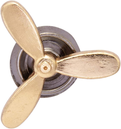 Men's Aircraft Propeller Lapel Pin Brooch (Gold)...