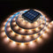 Solar Strip Lights Outdoor LED Outdoor Tape Lights Waterproof 20FT 180LED Rope Cuttable for Wrap Outside Pool Christmas Back Lighting Stair Step (...