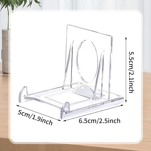 Acrylic Plate Stands,Adjustable Acrylic Plate Stand Picture Frame Display Holder Decorative Plate Display Stand Clear Easel Stand for Display Acry...