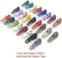 10Yards Bulk Zippers #3 Nylon Coil Zippers by The Yard with 15pcs Auto-lock Zipper Sliders and 10pcs Silver Pulls for Sewing Crafts Bages(#3 Candy...