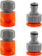 4 Piece Quick Connect Starter Set,Hose Fittings,1/2 Inch &3/4 Inch Plastic Hose Connector Garden Hose, Sprinkler or Spray Nozzle,Auto Parts Washin...