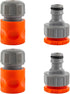 4 Piece Quick Connect Starter Set,Hose Fittings,1/2 Inch &3/4 Inch Plastic Hose Connector Garden Hose, Sprinkler or Spray Nozzle,Auto Parts Washin...