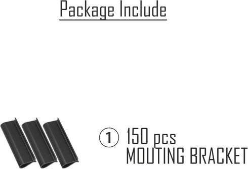 XKMT- Black Mouting Bracket For Chain Link Fence View Blocking Privacy Tape Weave...
