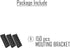 XKMT- Black Mouting Bracket For Chain Link Fence View Blocking Privacy Tape Weave...