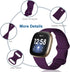 Dirrelo 4 Pack Bands Compatible with Fitbit Versa 3 / Sense, Soft TPU Sport Strap Replacement Smartwatch Wristband for Women Men Colorfull Accesso...