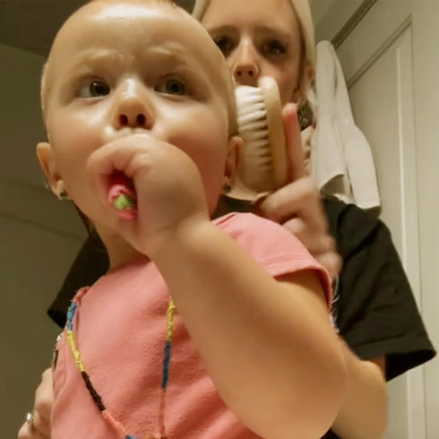 haakaa Baby Hair Brush and Comb Set for Newborns & Toddlers, Natural Hair Comb Wooden Comb Perfect Baby Shower and Registry Gift - Ideal for Cradl...