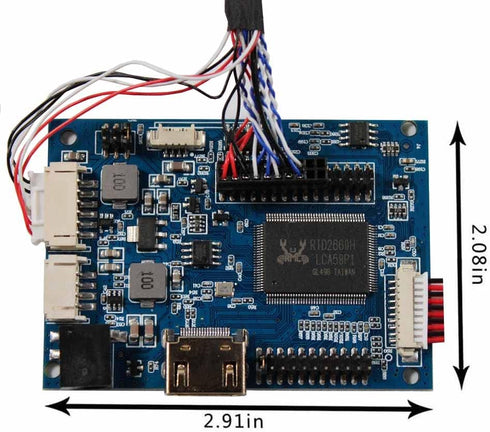 VSDISPLAY LCD Controller Board Work for 14" 15.6" 1366x768 b140xw03 v.0 N156B6 LP156WH4 TL B156XW02 LP140WH1 LP140WH3 TL LTN140AT02 LTN140AT07 B15...