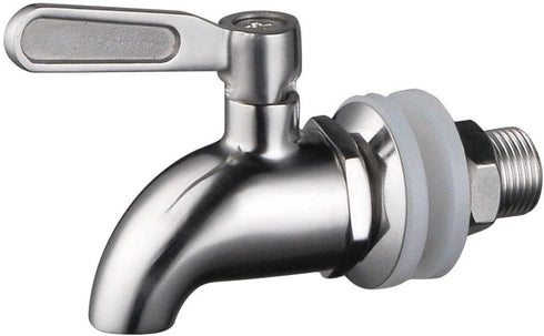 BTSKY™Stainless Steel Beverage Dispenser Replacement Spigot Fits 16mm?5/8 inch?Opening - No Lead Dispenser Replacement Faucet, Polished Finish...