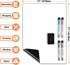 CUHIOY Magnetic Dry Erase Whiteboard Sheet for Fridge, 17x11" Easy to Write and Clean Refrigerator Magnet White Board with 4 Marker Pens & Eraser,...