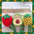 SGVAHY 3D Cartoon Strawberry Silicone Coin Wallets Cute Purse Headset Bag Makeup and Hair Accessories Bag Fun Toy Silicone Key Coin Gifts Children...
