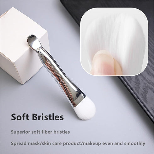 4pcs Silicone Face Mask Brushes, Dual Sided Face Mask Applicator for Facials, Estheticians Skincare Tools, for Mud,Clay, Charcoal Mixed Mask|Gel|C...