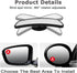 Blind Spot Mirror, Framed Rectangular Blind Spot Car Mirror, Upgrade HD Glass Wide Angle Mirror, 360° Adjustable Convex Rear View Mirror for Unive...